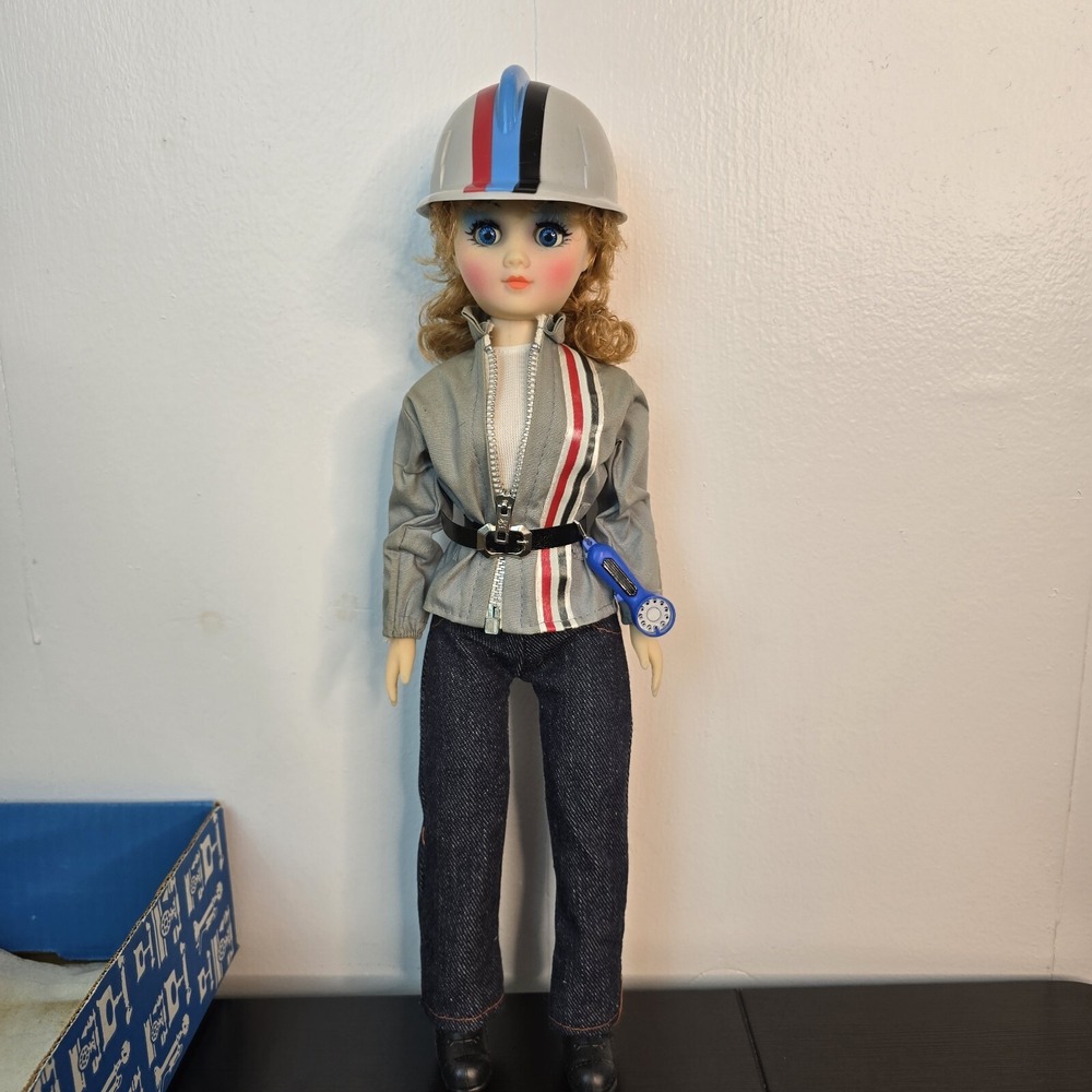 Vintage Telephone‎ People Doll AT&T Lineman Operator Doll Blonde 15" 1984 NIB